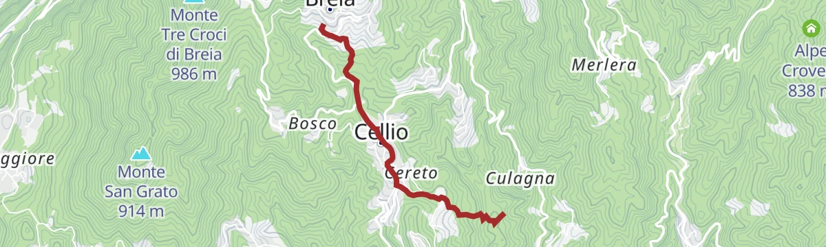 Route map: Pista ciclopedonale della Valsesia: Tappa 2A Bivio Tappa 2
